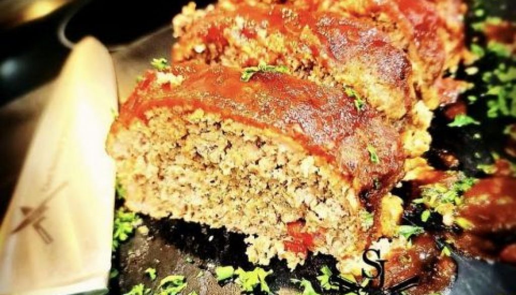 Bourbon Glazed Meatloaf made with Dat Sauce by Chef Scottie Johnson
