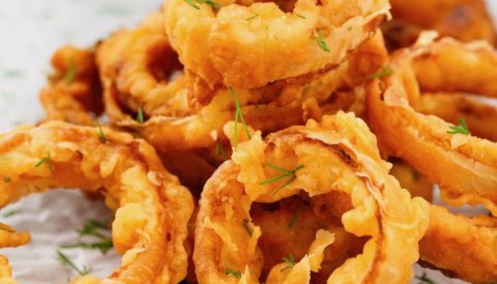 Home made onion rings