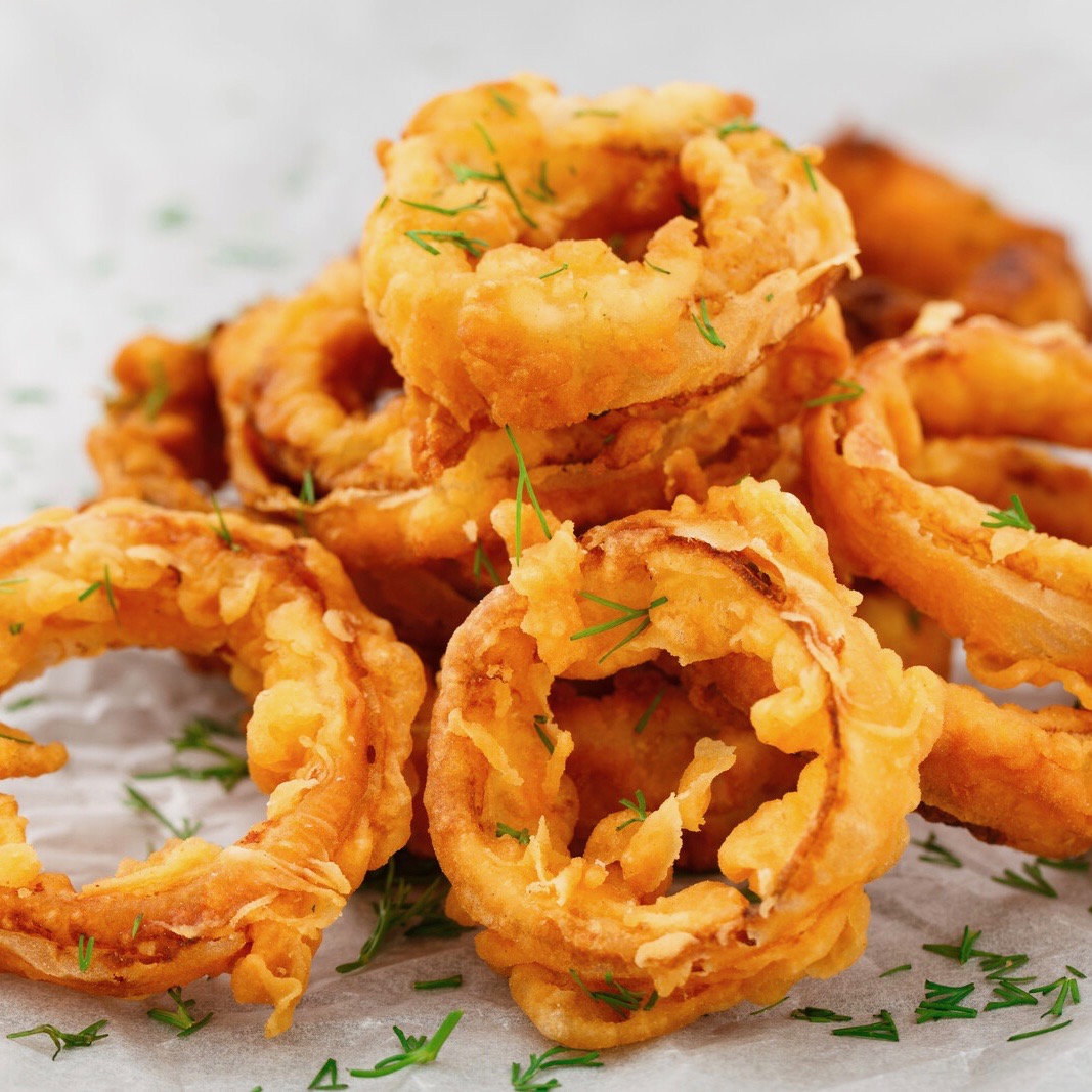Home made onion rings